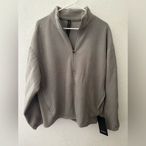 Lululemon Oversized-Fit Fleece Half Zip - Gull Grey sz. medium